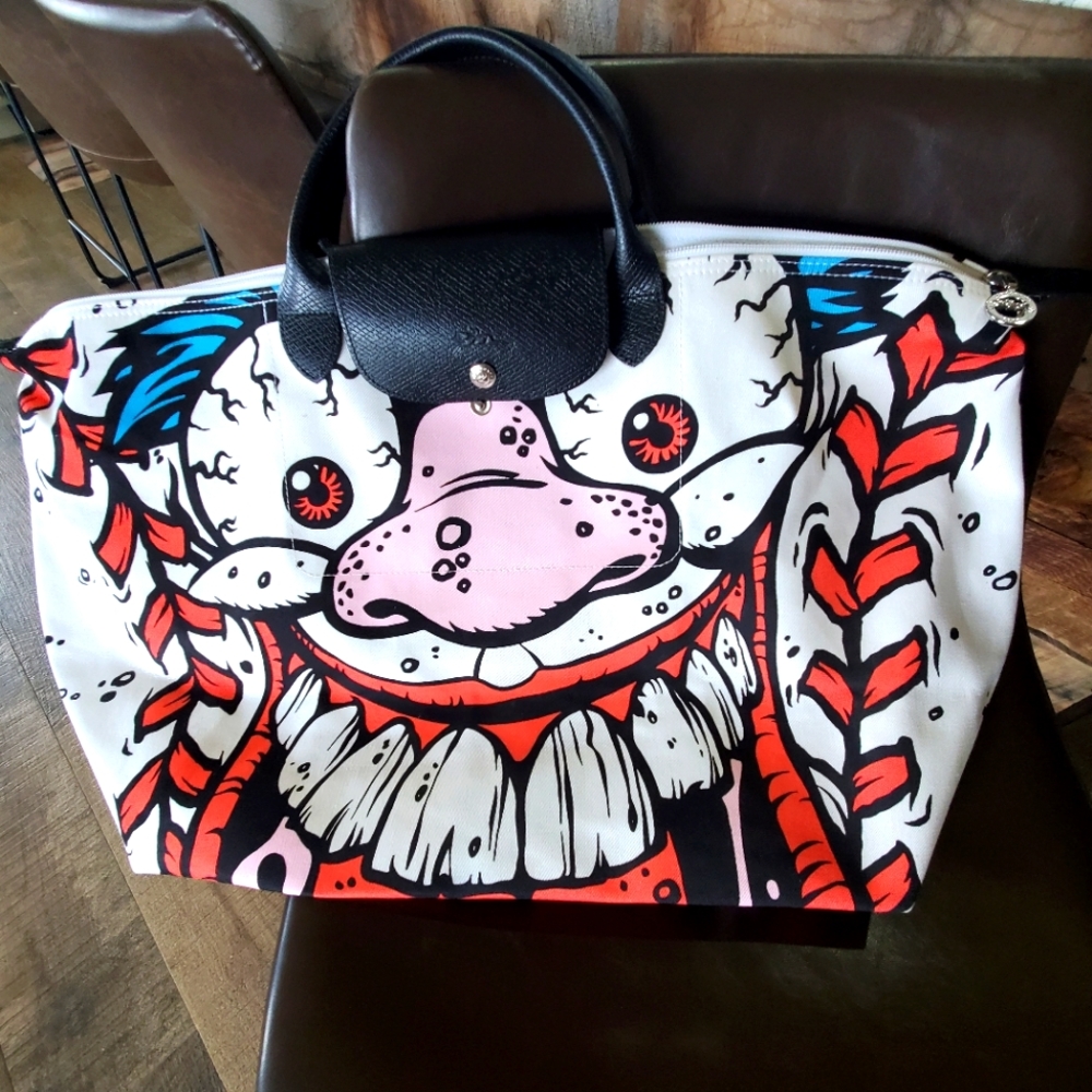 Longchamp Jeremy Scott Le Pliage Madball Weekender
